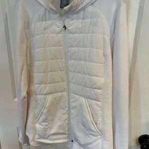Tek Gear Women's White mixed Puffer Jacket XXL